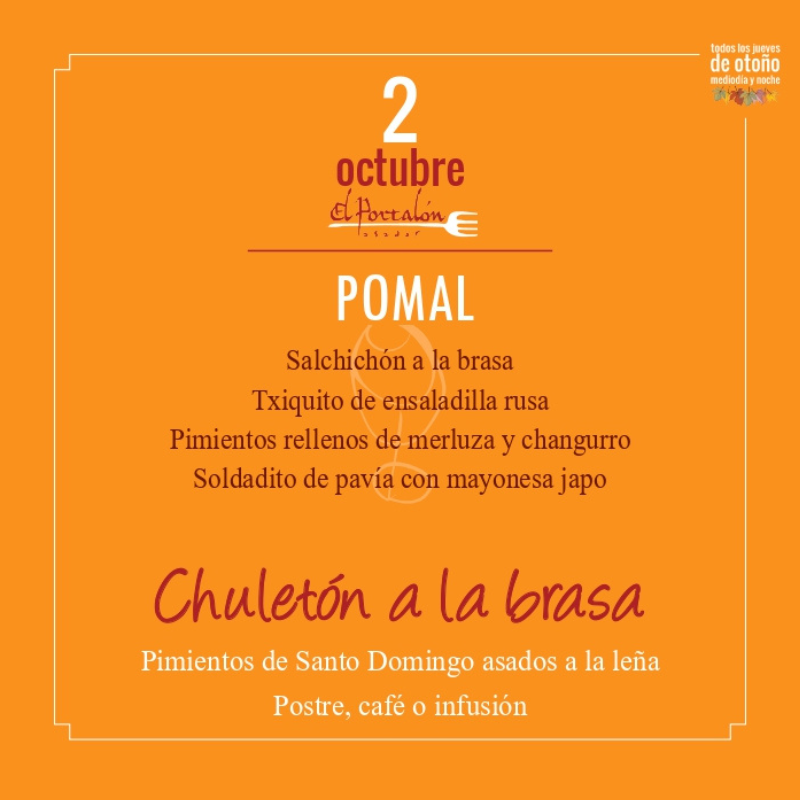 Jornadas chuleton 2025 - Asador El Portalon-2-octubre Jornadas del chuleton 2025 en Asador El Portalon Día 2 de octubre